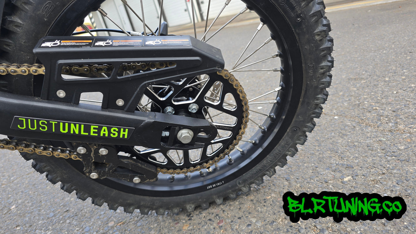 RAWRR MANTIS X 54 TOOTH REAR SPROCKET 7075 T6 ALUMINUM ANODIZED BLACK BY BLR TUNING