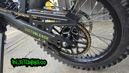 RAWRR MANTIS X 54 TOOTH REAR SPROCKET 7075 T6 ALUMINUM ANODIZED BLACK BY BLR TUNING