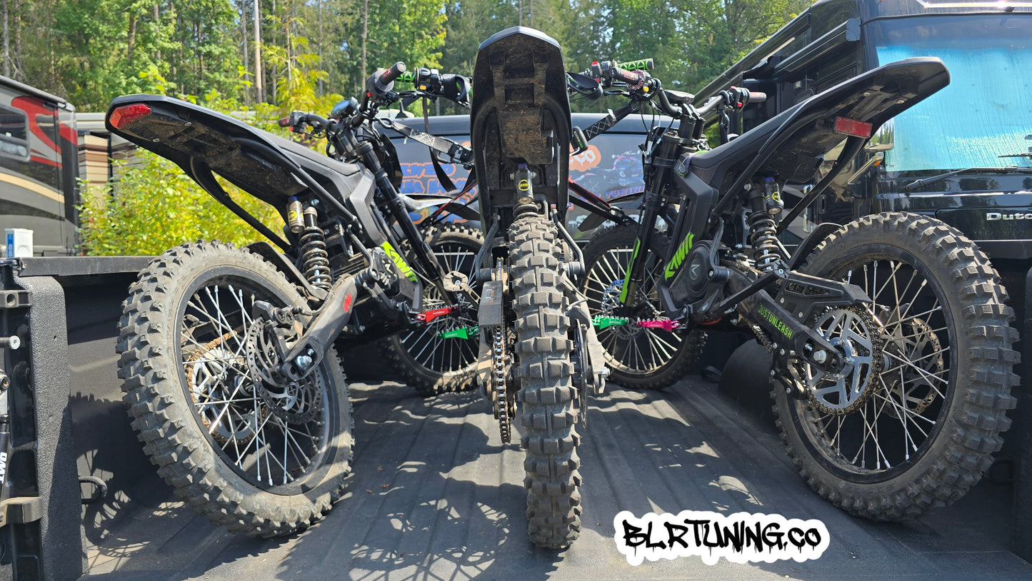 FOOT PEGS FOR RAWRR MANTIS X AND MANTIS X PRO BILLET ALUMINUM WITH STAINLESS STEEL TEETH BY BLR TUNING