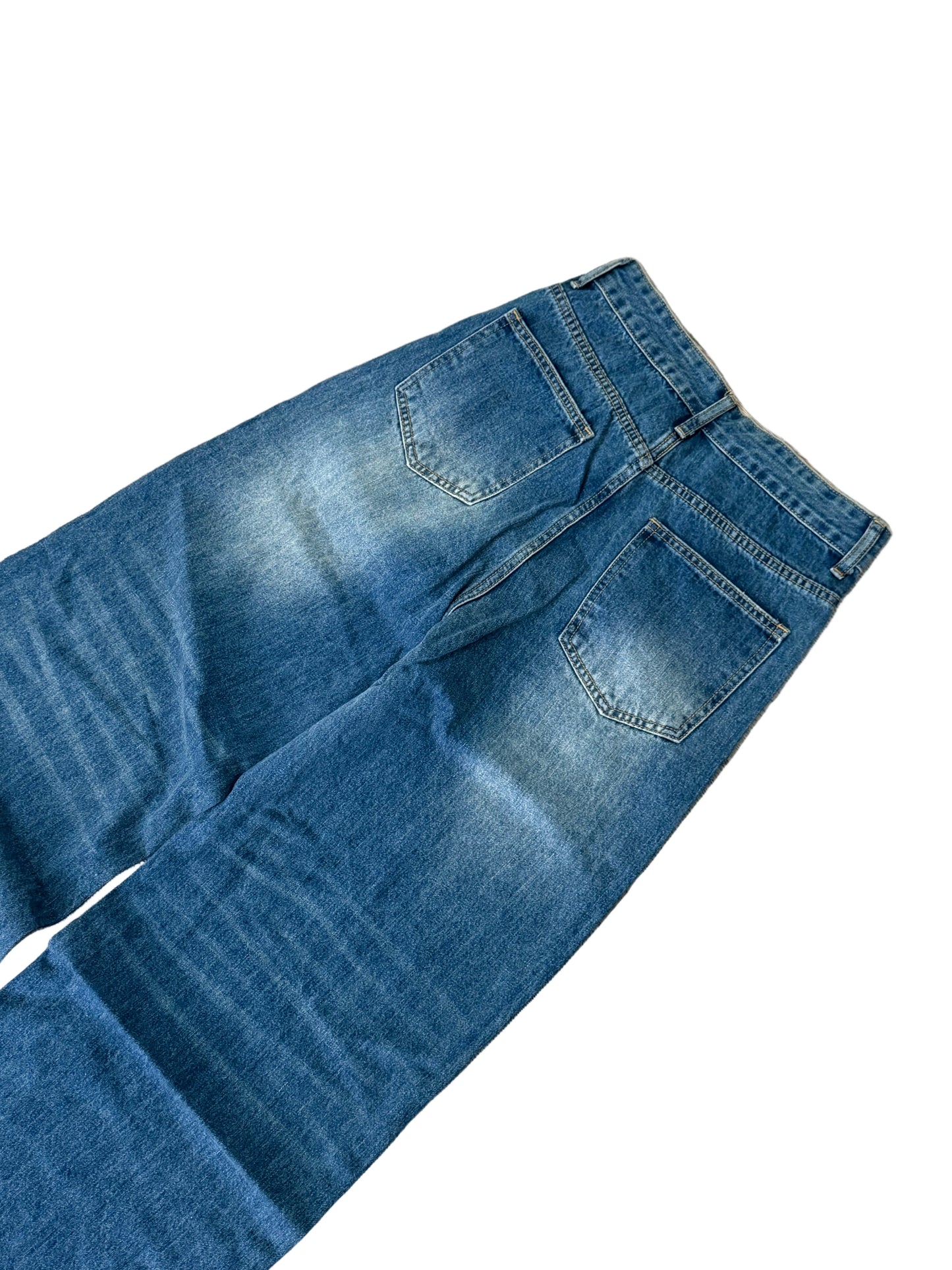 FORGED Washed Blue Baggy Jeans