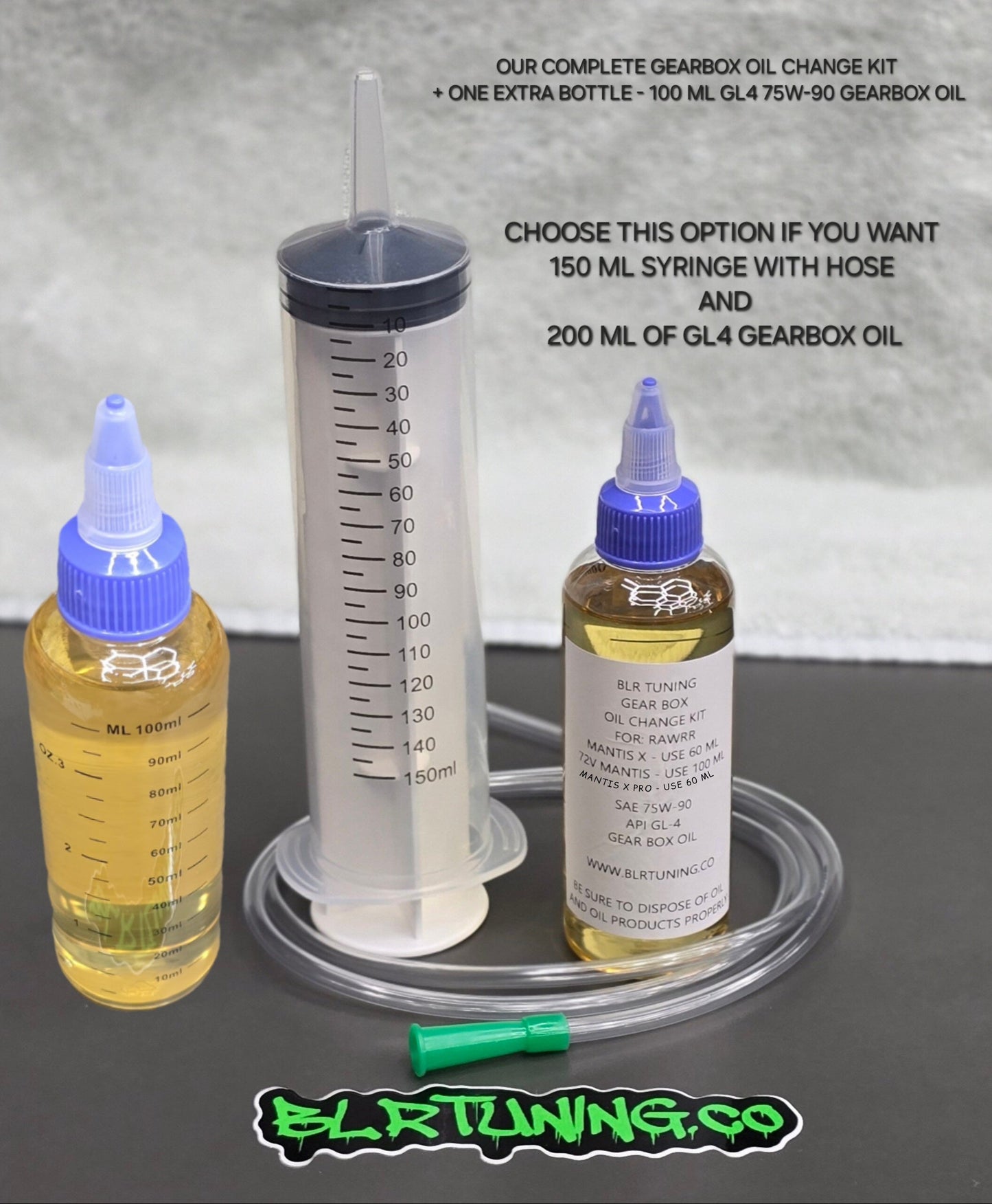 Electric Dirt Bike Gearbox Oil Change Kit – For RAWRR 72V Mantis - Mantis X - Mantis X Pro and More