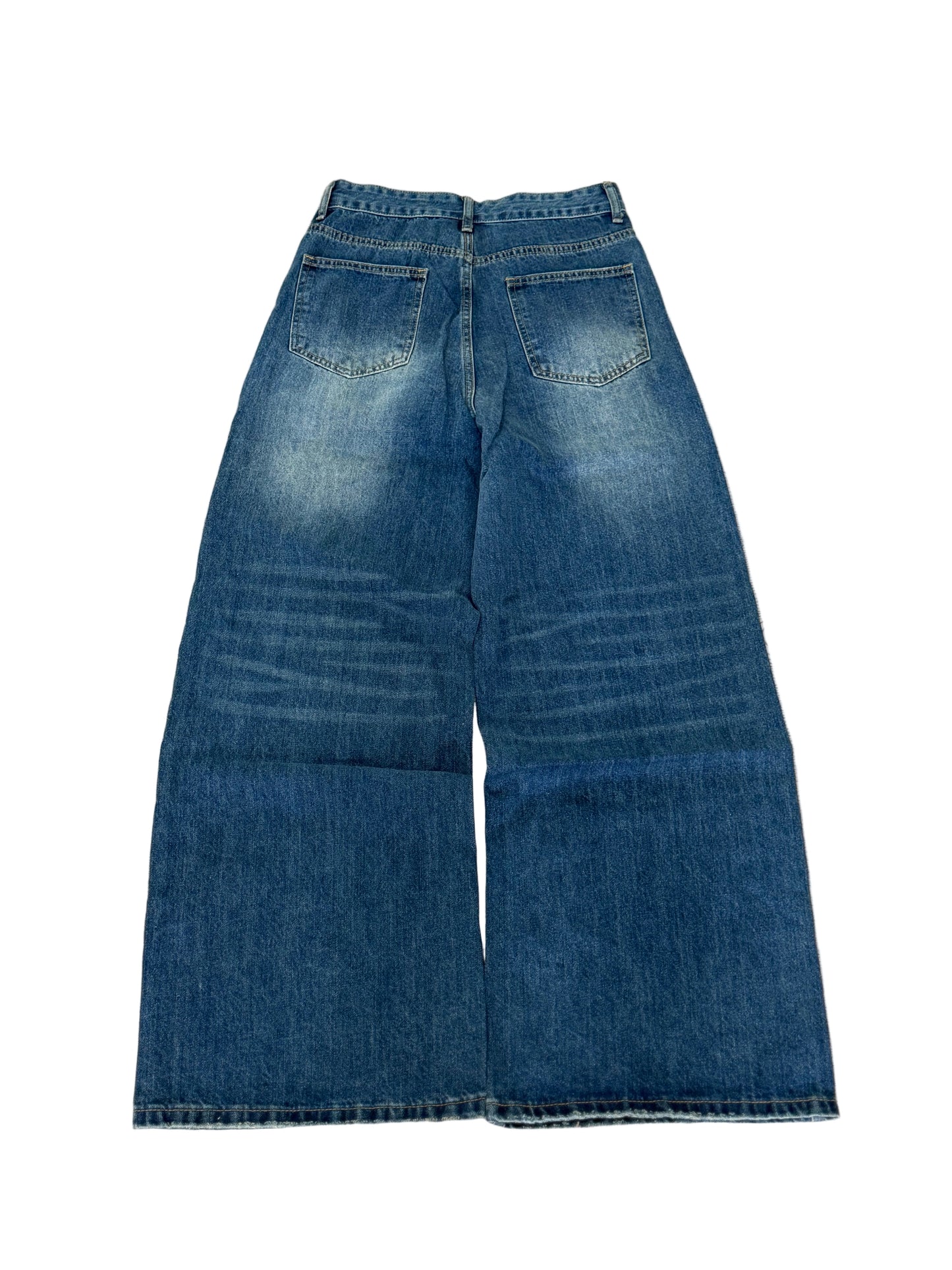 FORGED Washed Blue Baggy Jeans