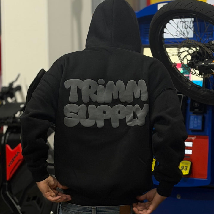 Late night fit check in the Trimm hoodie
