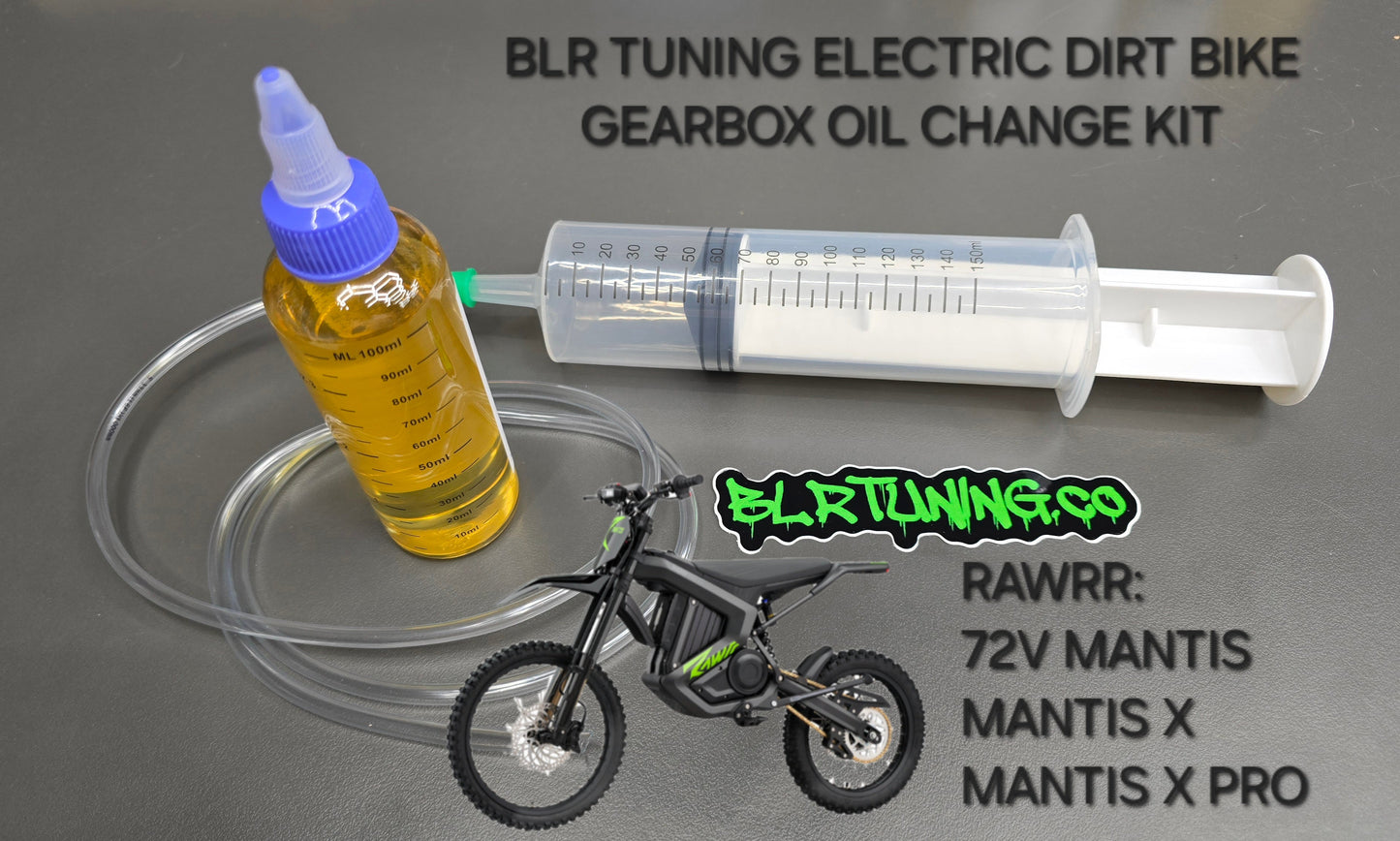 Electric Dirt Bike Gearbox Oil Change Kit – For RAWRR 72V Mantis - Mantis X - Mantis X Pro and More