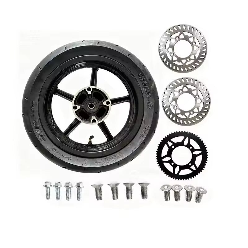 PRE-ORDER - 12" Supermoto Set With Sprockets and Rotors - For Yozma IN10 and Tuttio Soliel 01