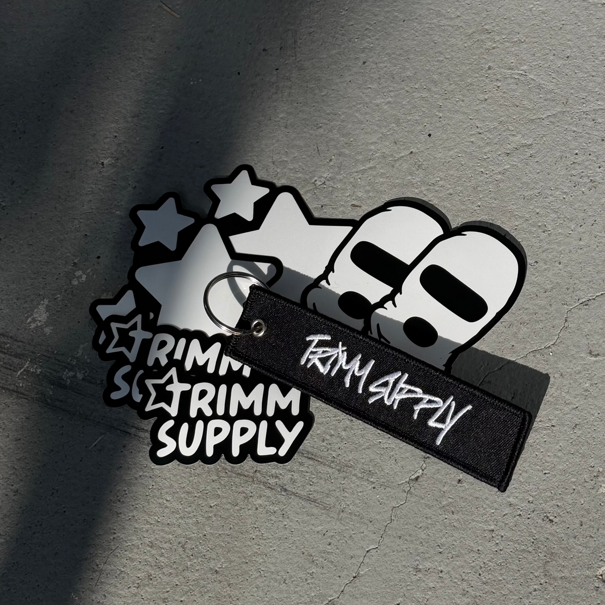 Trimm Supply 'Stay Trimm 4EVA'  Keychain and Stickers Kits