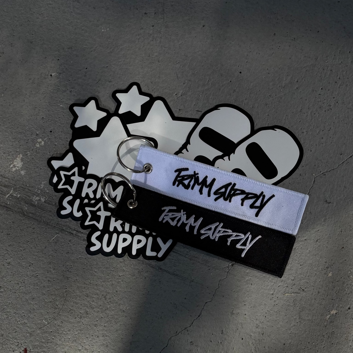Trimm Supply 'Stay Trimm 4EVA'  Keychain and Stickers Kits