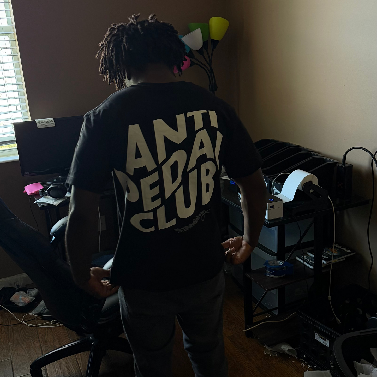 Trimm Supply 'ANTI PEDAL CLUB' Graphic T-Shirt - Black