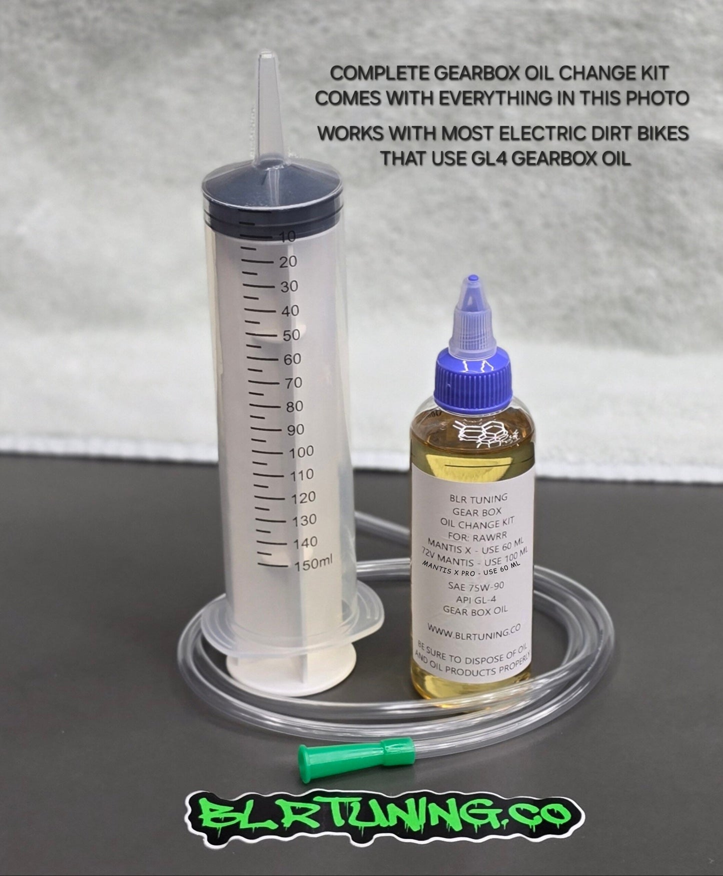 Electric Dirt Bike Gearbox Oil Change Kit – For RAWRR 72V Mantis - Mantis X - Mantis X Pro and More