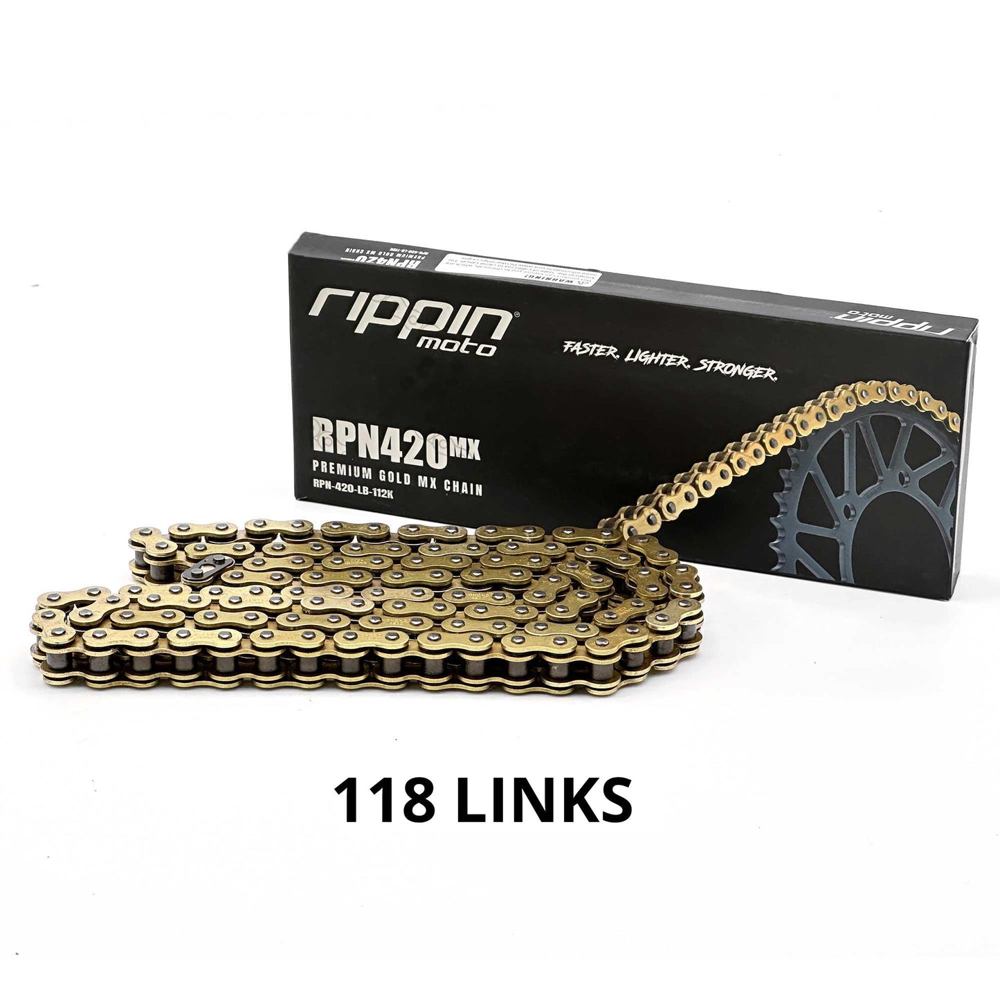 RPN420MX Premium Gold MX O-Ring Chain for Sur-Ron LBX, Talaria, Rawrr & E-Ride PRO SS