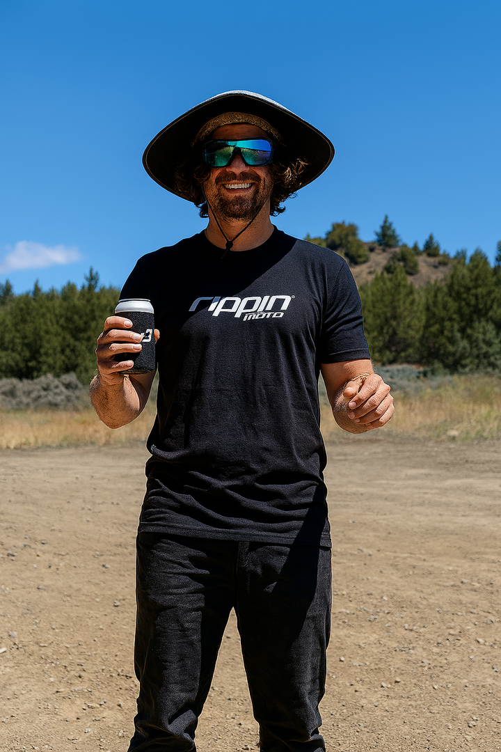 Trail day in the Rippin Moto tee