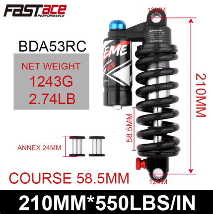 Fastace BDA53RC Rear Shock