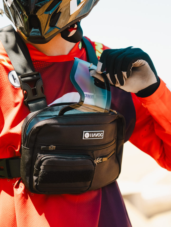 Chest bag on, send it