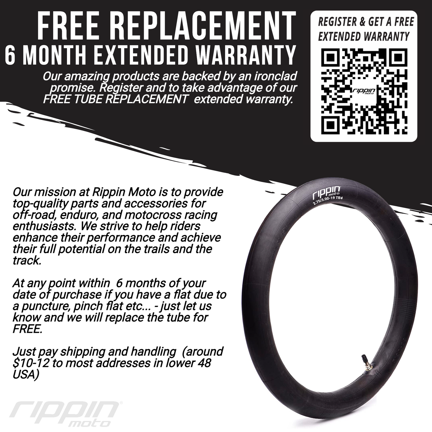 70/100-19 E-Moto 19" Inner Tube (2.75/3.00-19) for Surron, E-Ride PRO & Talaria