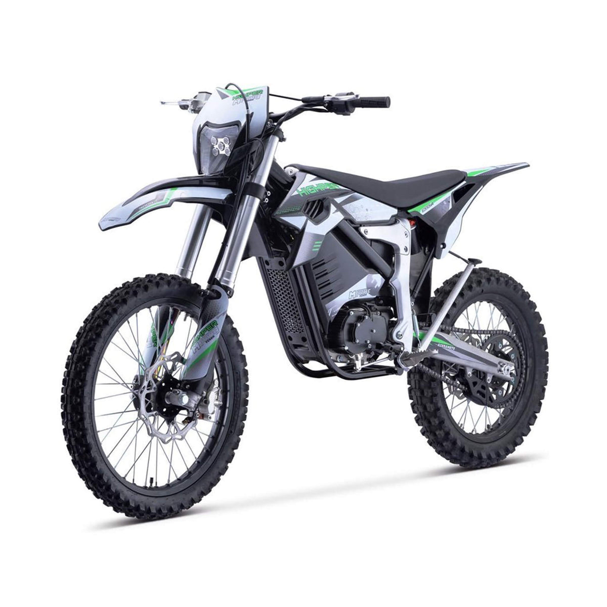 MotoTec Venom High-Performance 72V/12000W Electric Dirt Bike, White (SAK70326)