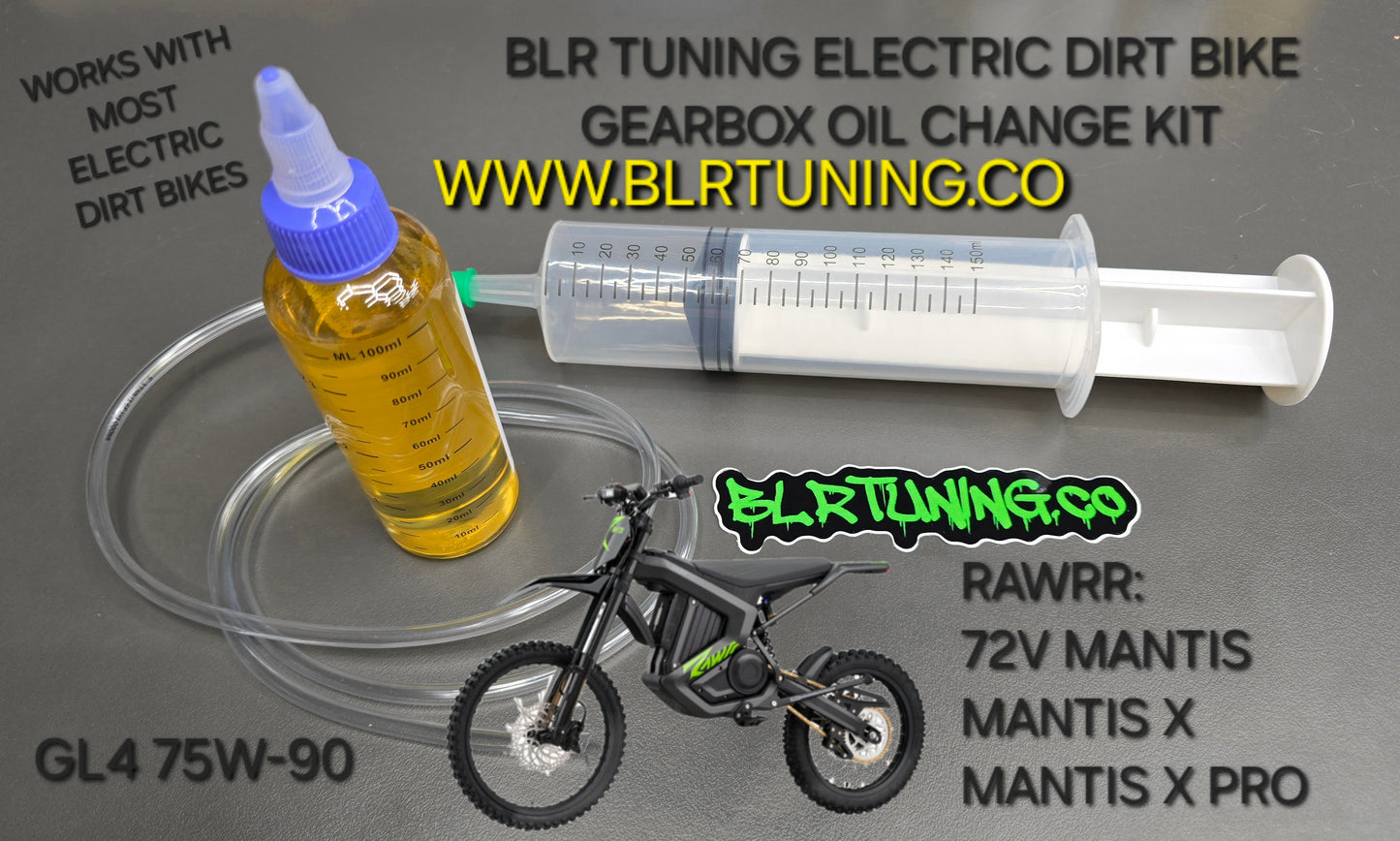 Electric Dirt Bike Gearbox Oil Change Kit – For RAWRR 72V Mantis - Mantis X - Mantis X Pro and More